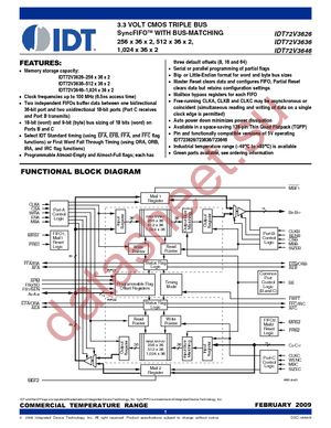 IDT72V3636L10PF8 datasheet  